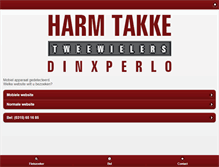 Tablet Screenshot of harmtakke.nl